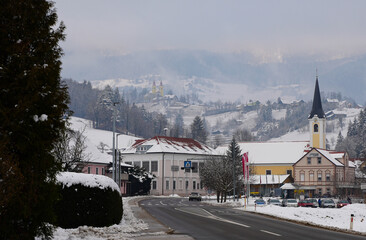 Fototapeta premium village in the mountains in Slovakia