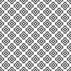 Black and white seamless pattern texture. Greyscale ornamental graphic design. Mosaic ornaments. Pattern template. Vector illustration. EPS10.