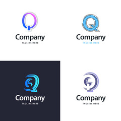 Letter Q Big Logo Pack Design Creative Modern logos design for your business