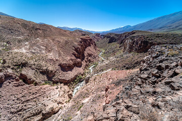 beautiful natural landscape of the South American Andes mountains