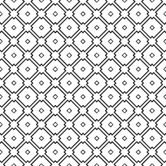 Black and white seamless pattern texture. Greyscale ornamental graphic design. Mosaic ornaments. Pattern template. Vector illustration. EPS10.