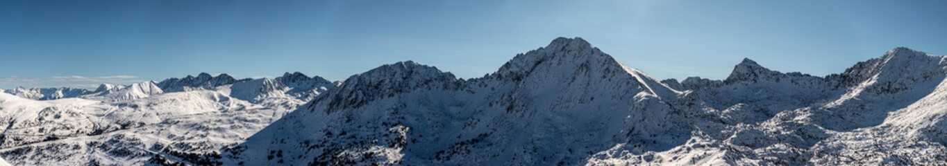 Fototapeta na wymiar panoramic photography of snowy mountains