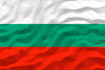 National flag of Bulgaria. Background  with flag  of Bulgaria