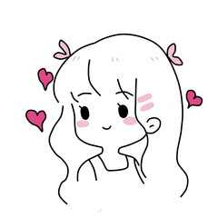 illustration of a child with a heart