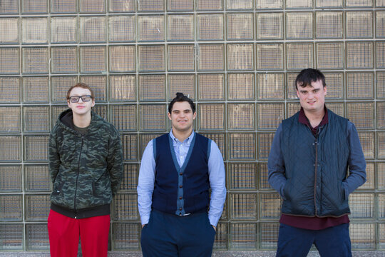 Middle Eastern man with Down Syndrome and two friends, each having a Learning Disability