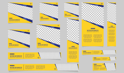 simple advertisement banner web design template