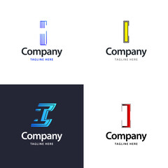 Letter I Big Logo Pack Design Creative Modern logos design for your business