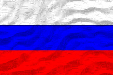 National Flag of Russia. Background  with flag  of Russia.