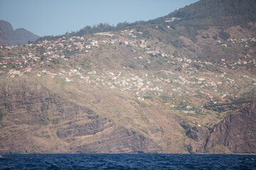 Coast mountains of madeira island