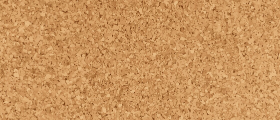 Vector plywood brown texture. Cork realistic background. Wood natural grain pattern. Light wood surface. OSB panel, top view. Industrial wall sheet. Floor OSB block. Beige building material board