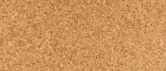 Fototapeta premium Vector plywood brown texture. Cork realistic background. Wood natural grain pattern. Light wood surface. OSB panel, top view. Industrial wall sheet. Floor OSB block. Beige building material board