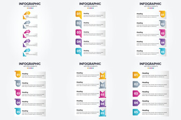 This set of vector infographics is great for advertising your business in brochures. flyers. and magazines.