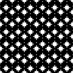 Cross shapes seamless pattern. Ethnic ornament. Folk background. Geometric wallpaper. Inca crosses image. Tribal motif. Ancient mosaic. Digital paper. Abstract web design. Textile print. Vector art.
