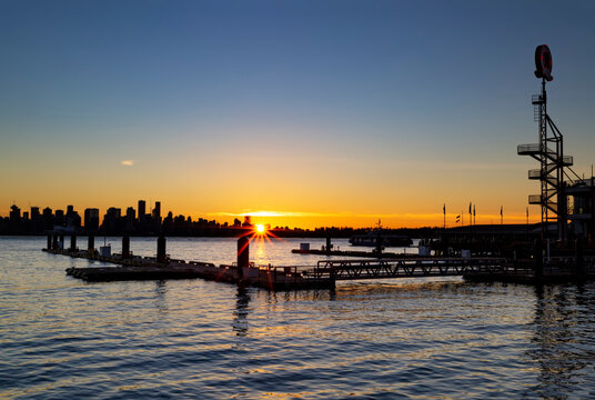 Lonsdale Quay and waterfront of North Vancouver; North Vancouver, British Columbia, Canada
