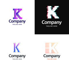 Letter K Big Logo Pack Design Creative Modern logos design for your business