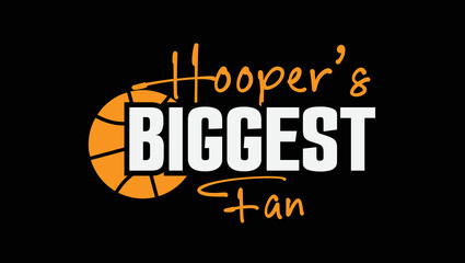 Hooper's Biggest Fan Custom Designed Typographic T-shirts Apparel Hoodie