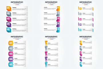 Flat design vector infographics set for advertising in brochures. flyers. and magazines.
