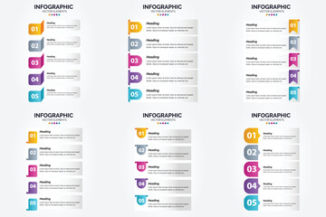 Vector illustration infographics set in flat design for advertising in brochures. flyers. and magazines.