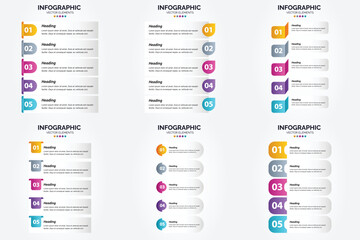 This set of vector infographics is ideal for advertising in a brochure. flyer. or magazine.