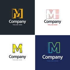 Letter M Big Logo Pack Design Creative Modern logos design for your business