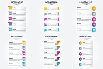 This set of vector infographics is great for advertising your business in brochures. flyers. and magazines.