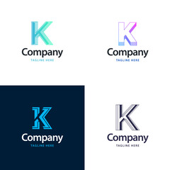 Letter K Big Logo Pack Design Creative Modern logos design for your business