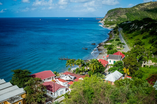 View of Sint Eustatius island and nature, Caribbean