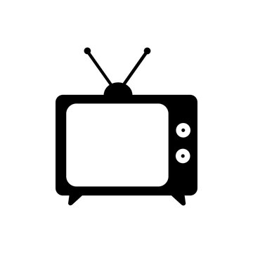 television, tv, icon, antenna, screen, old, vector, retro, video, vintage, media, display, technology, movie, watch, show, entertainment, illustration, view, symbol, object, cartoon