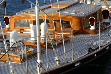 yacht in marina