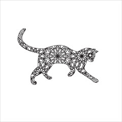 Animal Mandala Coloring page for adult