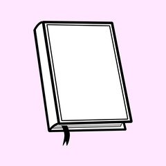  Abstract book icon for concept design. Vector business illustration.