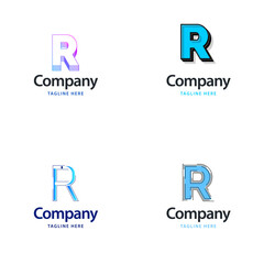 Letter R Big Logo Pack Design Creative Modern logos design for your business