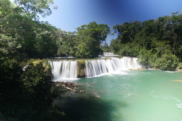 Waterfalls in Semuc Champey, Guatemala