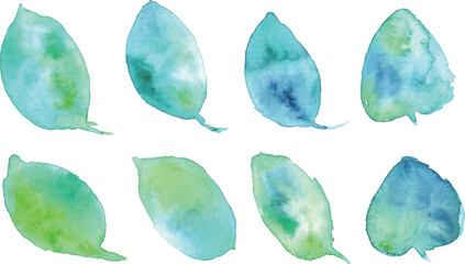 水彩画。水彩タッチの緑の植物ベクターイラスト。エレガントな水彩植物装飾イラスト。
Watercolor painting. Green plant vector illustration with watercolor touch. Elegant watercolor plant decoration illustration.