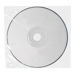 CD disc media sleeve png isolated on transparent background