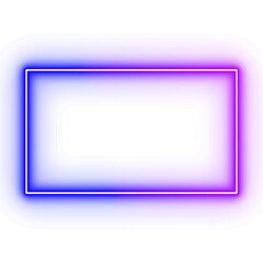 Neon Frame Blue Purple Modern Frame
