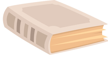 Old book flat icon Retro manuscripts Antique literature