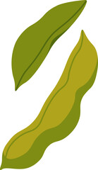 Green soybean plant flat icon Agriculture Green healthy vegetable