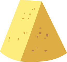 Piece of Dutch cheese