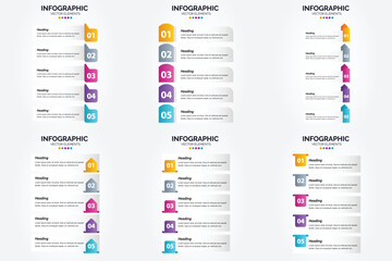 This set of vector infographics is ideal for advertising in a brochure. flyer. or magazine.