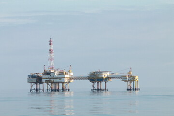 Drilling platform in Europe.