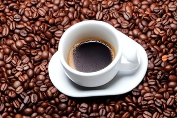 Fototapeta premium cup of coffee - Generative AI