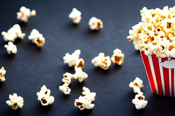 popcorn in a box - Generative AI