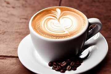 cup of cappuccino - Generative AI