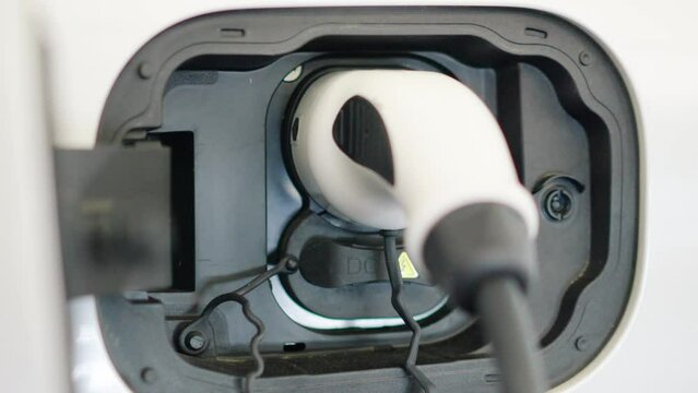 Close-up Charging station for Electric car.