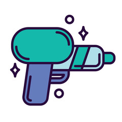 Isolated cute water gun toy icon Vector illustration