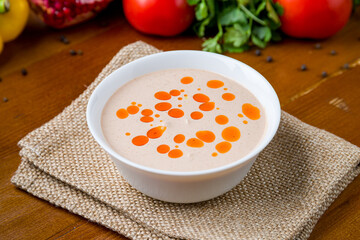 satsivi georgian kitchen on old wooden table