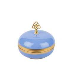 decorative ceramic bowl box isolated on white