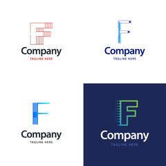 Letter F Big Logo Pack Design Creative Modern logos design for your business