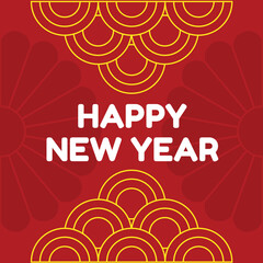 Chinese New Year Greeting Card Concept